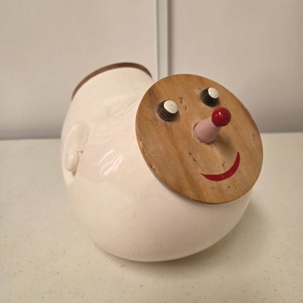 Vintage 1959 Schmid International Tack Ceramic Whimsical Face Planter Vase